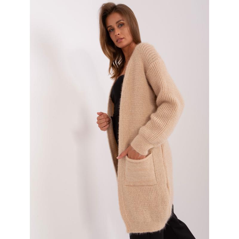 Női oversize pulóver VERAS bézs