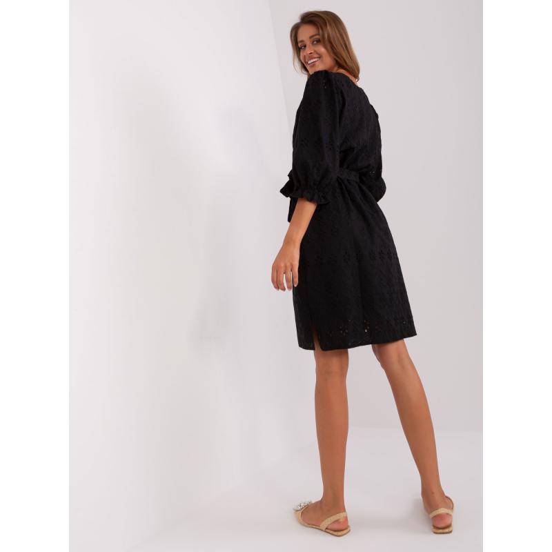 Női hímzett ruha POTIA fekete
