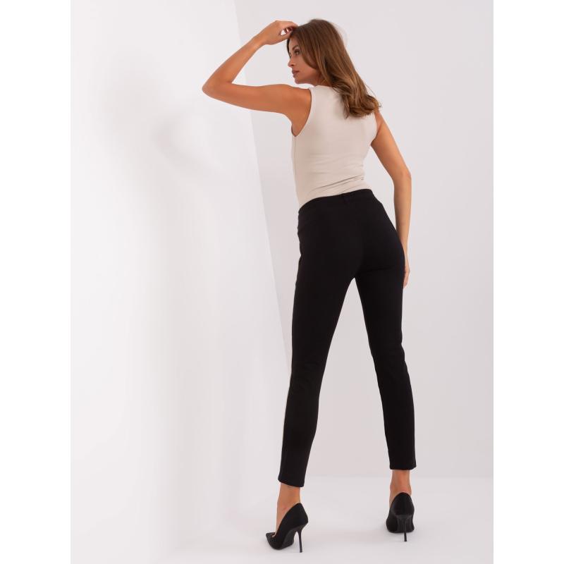 Dámské tepláky s lemováním ELA černé 