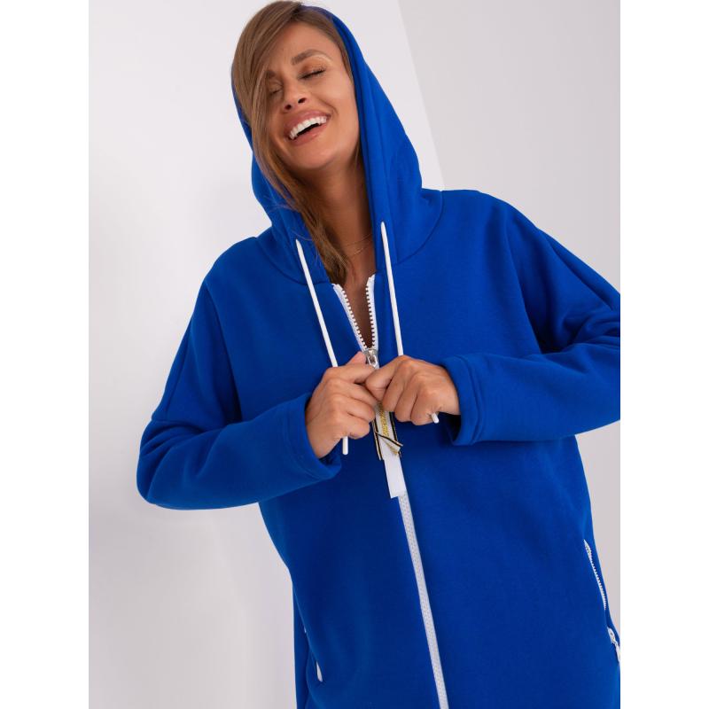 Női pamut pulóver STUNNING kobaltkék