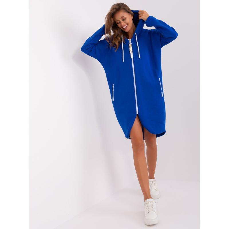 Női pamut pulóver STUNNING kobaltkék