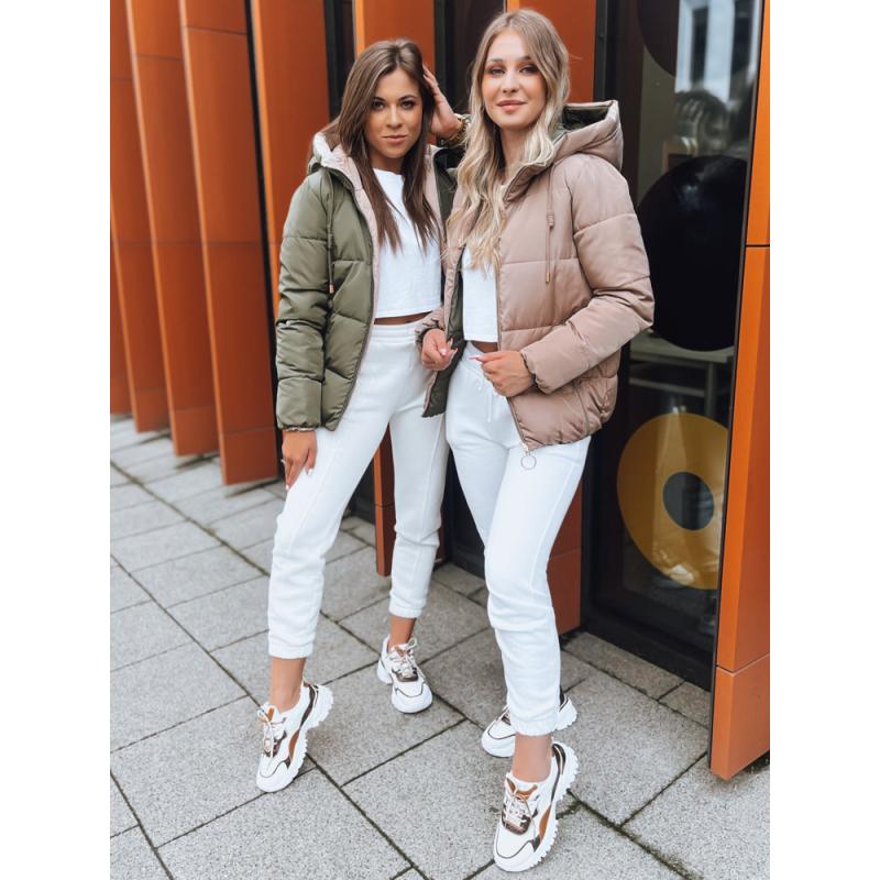 Dámská oboustranná péřová bunda VICTORIA SNUG zlatá