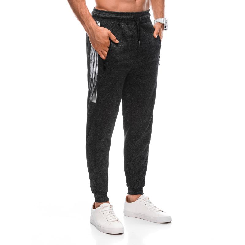 Pánské tepláky P1393 tmavě šedé