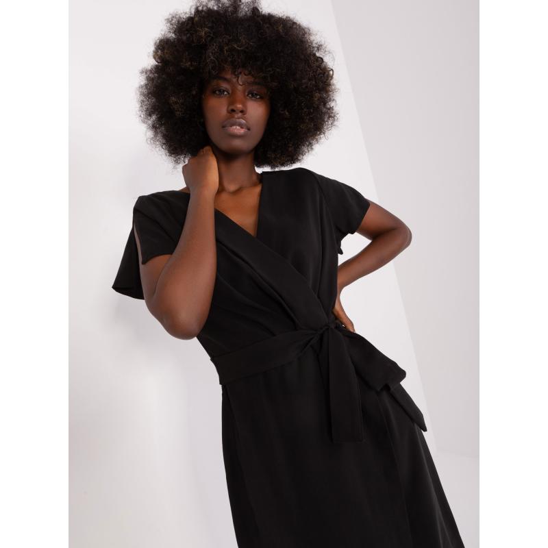 Dámské šaty s páskem ZULUNA černé