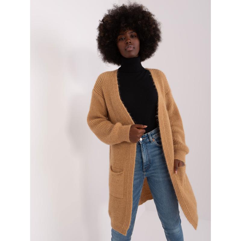 Női kardigán zsebekkel PIPA barna