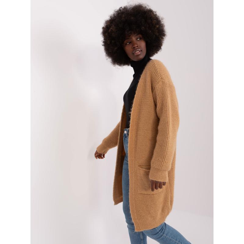 Női kardigán zsebekkel PIPA barna