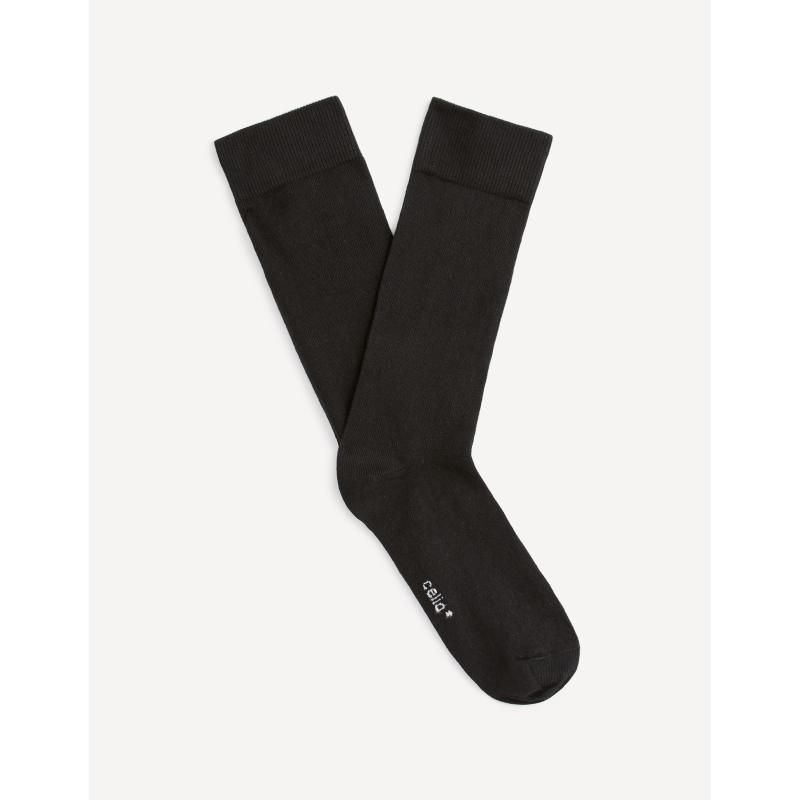 Vysoké ponožky Milo z bavlny Supima® Černá O