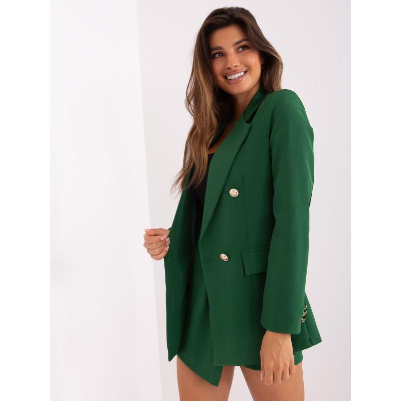 Női kosztüm rövidnadrággal ELEGA sötétzöld
