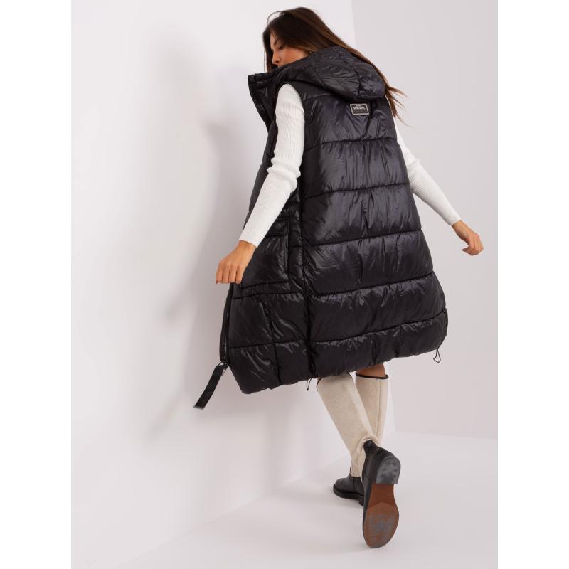 Dámská vesta s kapucí SUBLEVEL černá