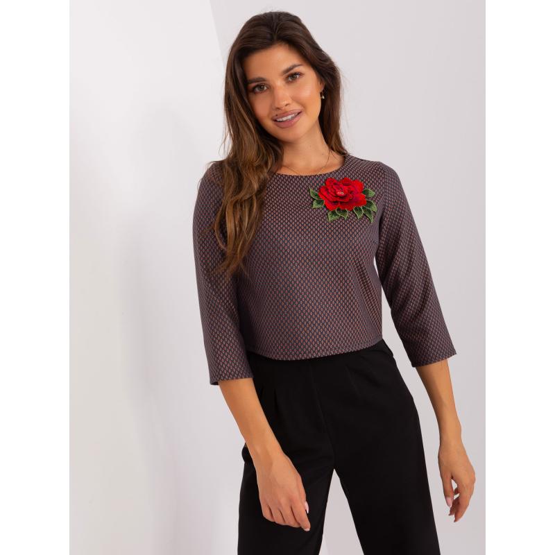 Dámská halenka s nášivkou KRAKA námořnicky modrá