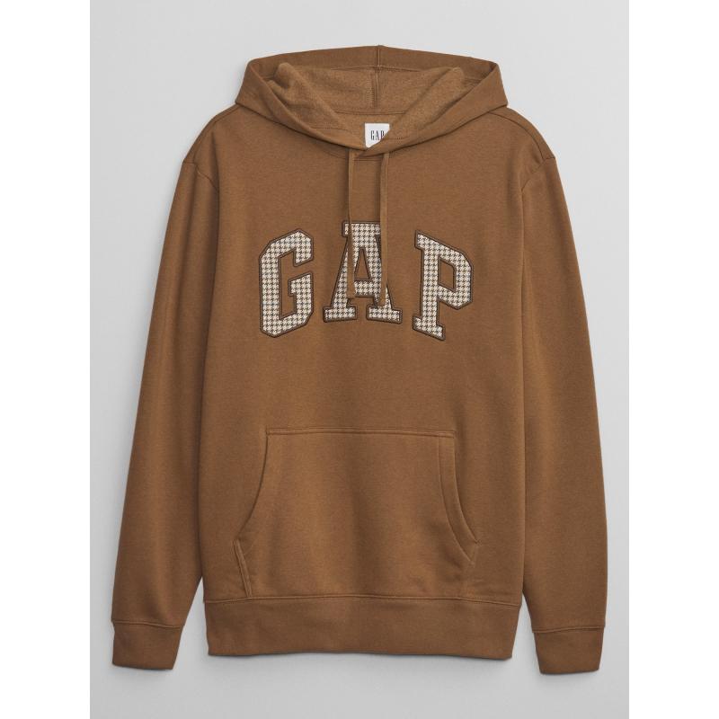 Kapucnis pulóver logóval és kapucnival