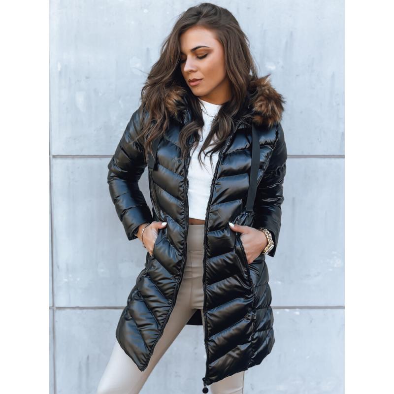 Dámská prošívaná bunda CRYSTAL černá