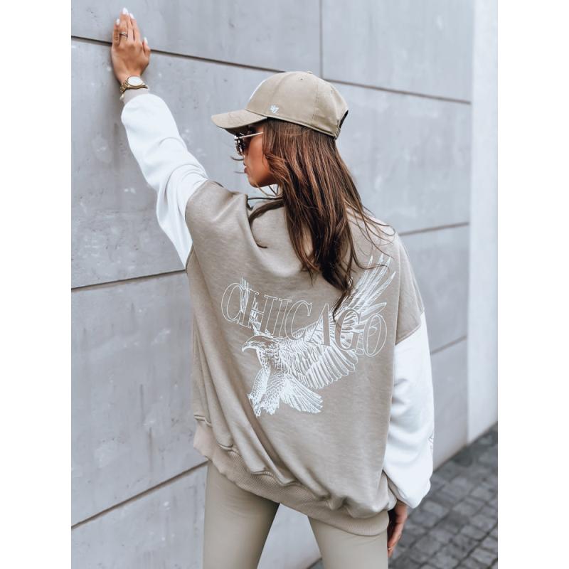 Dámska bunda bomber OLDSCHOOL CHICAGO tmavá béžová