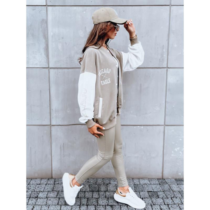 Dámska bunda bomber OLDSCHOOL CHICAGO tmavá béžová