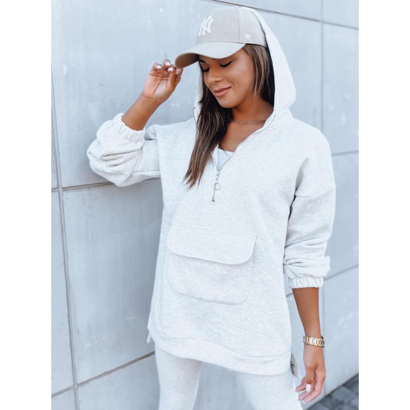 Dámská tepláková souprava MAYALAN světle šedá