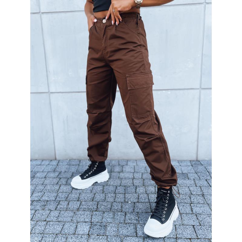 Dámske padákové nohavice ADVENTURE hnedé