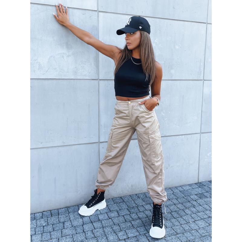 Dámske padákové nohavice ADVENTURE béžové