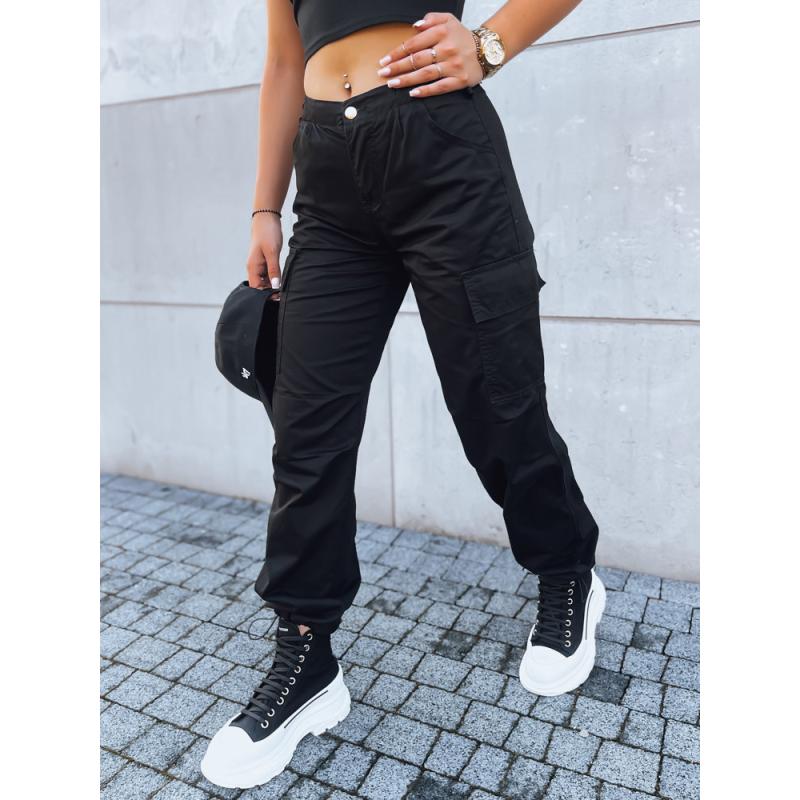 Dámske padákové nohavice ADVENTURE čierne