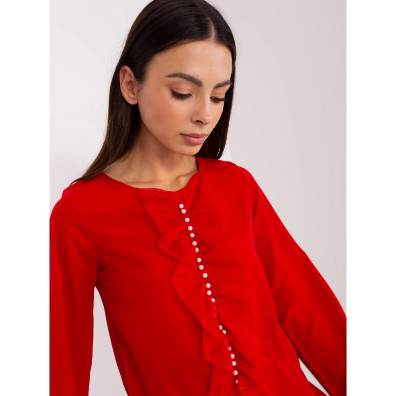 Dámská halenka s výstřihem SIKKA červená 