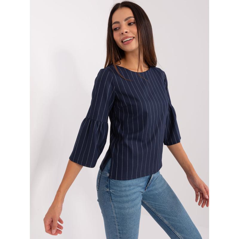 Dámská halenka s vázáním JEA námořnicko-bílá 