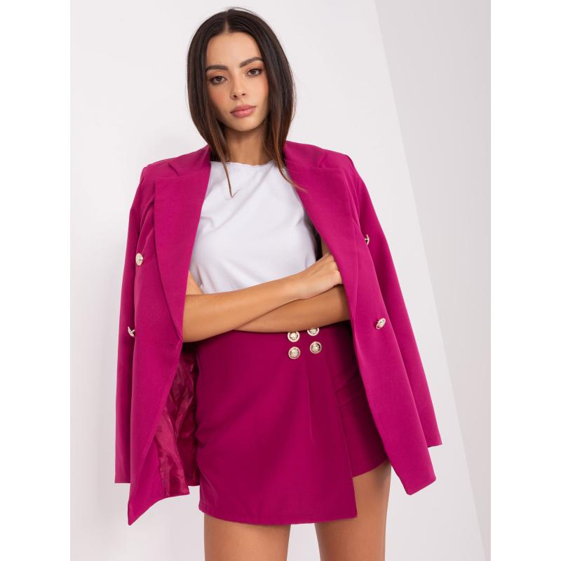 Női elegáns szett rövidnadrággal LEKRA lila