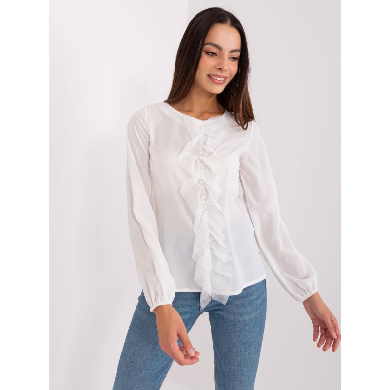 Dámská halenka s aplikací SCIKA ecru