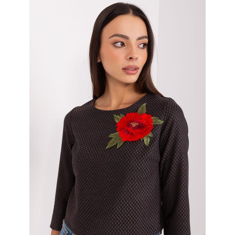 Dámská halenka s 3/4 rukávy AURORE černá