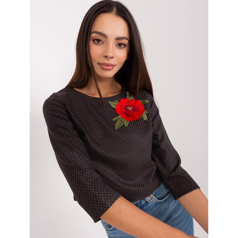 Dámská halenka s 3/4 rukávy AURORE černá