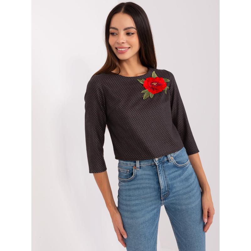 Dámská halenka s 3/4 rukávy AURORE černá