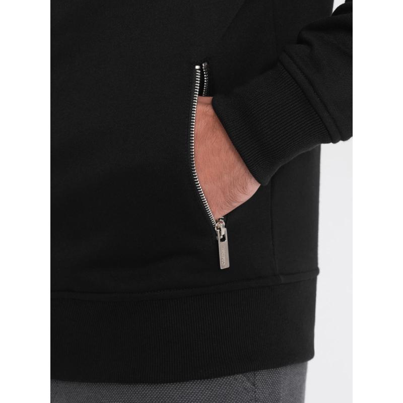 Pánska mikina na zips V3 OM-SSZP-22SS-010 čierna