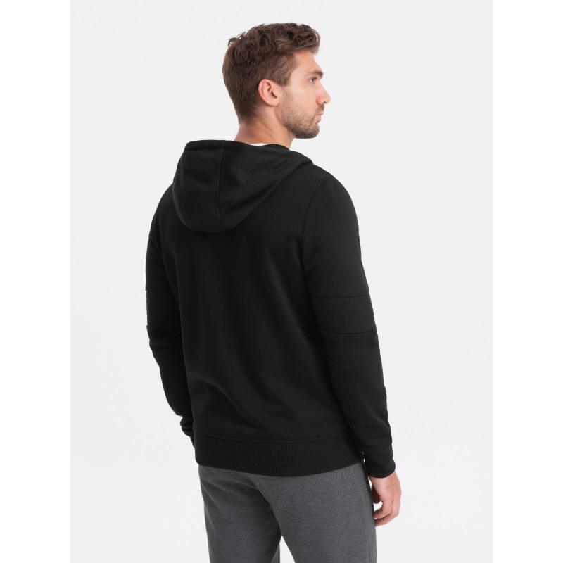 Pánska mikina na zips V3 OM-SSZP-22SS-010 čierna
