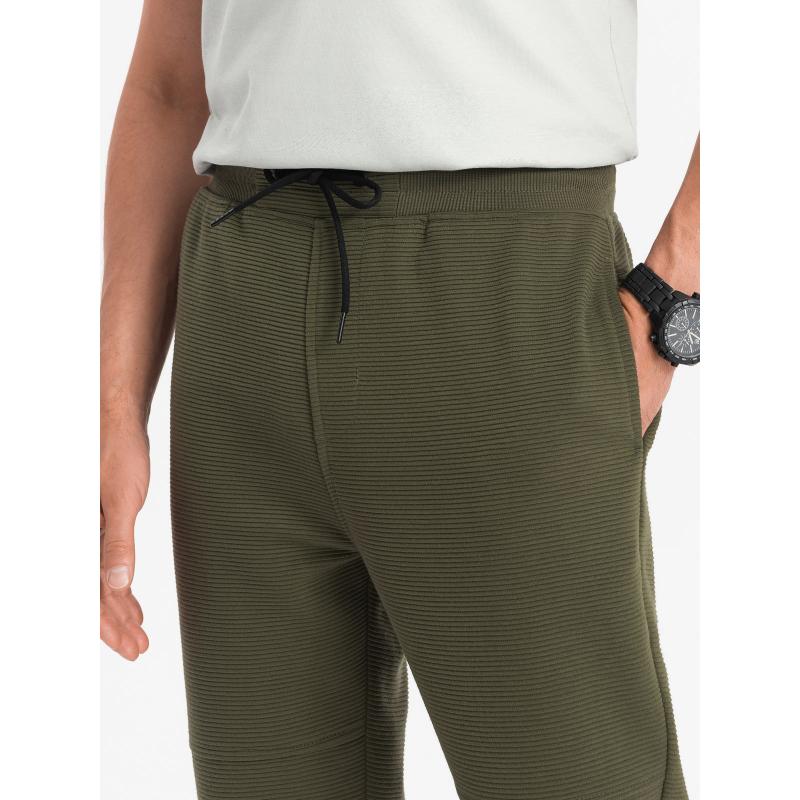 Férfi melegítőnadrág V3 OM-PASK-0129 sötét olajzöld