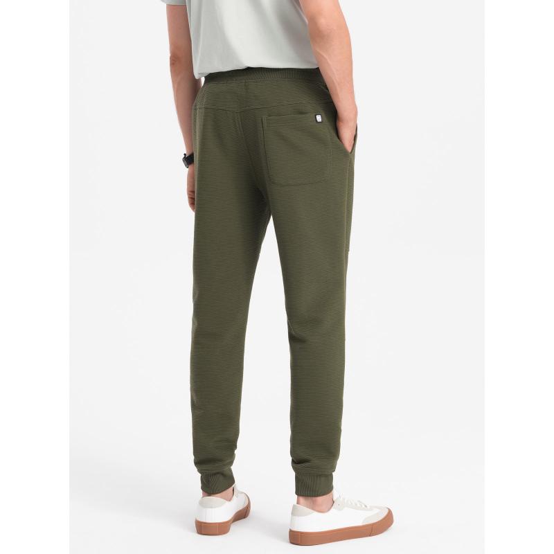 Férfi melegítőnadrág V3 OM-PASK-0129 sötét olajzöld