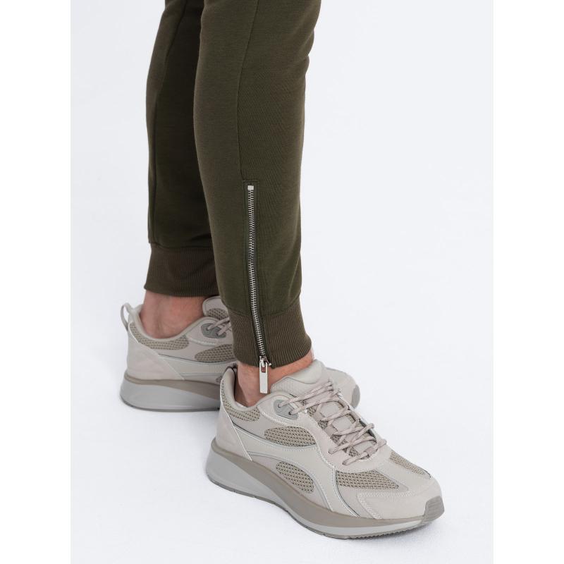 Férfi melegítőnadrág V1 OM-PASK-0131 krém színű