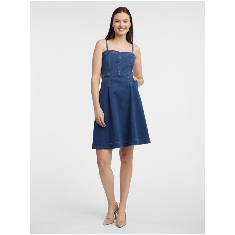 Sötétkék női farmerruha