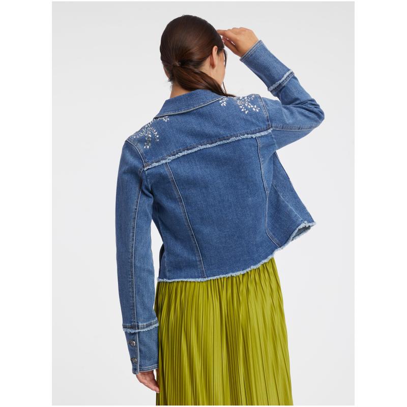 Kék női farmerdzseki