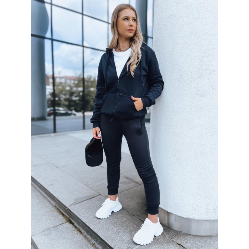 Női kapucnis pulóver VICTORIA sötétkék