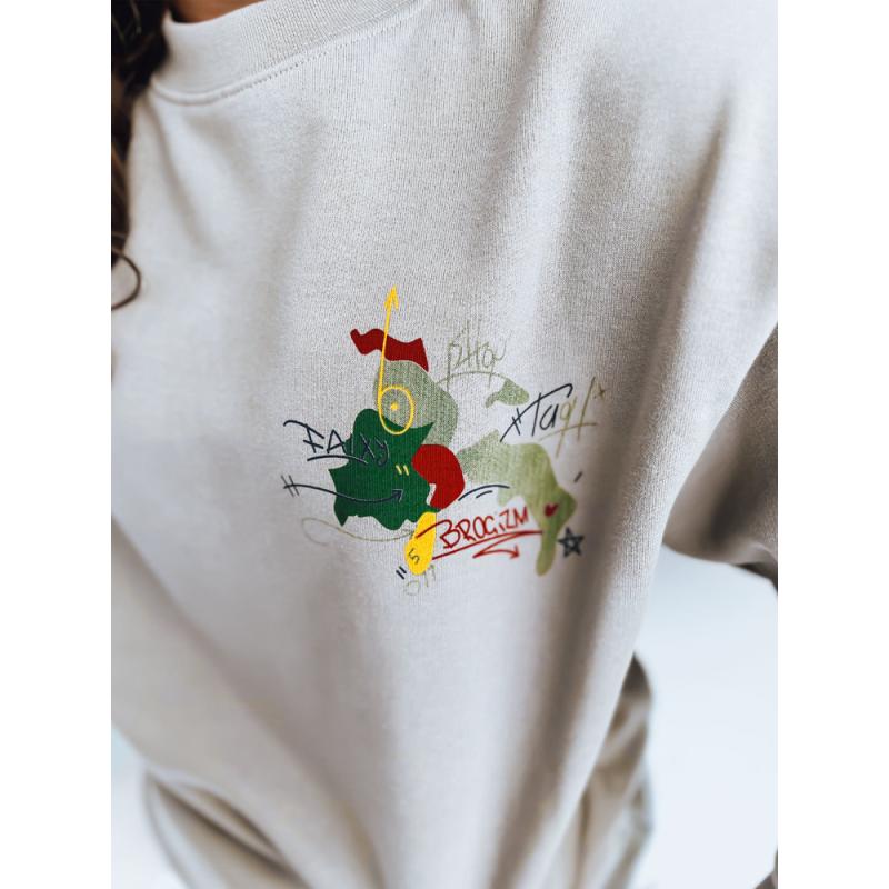 Női Plus Size pulóver JAPANESE világosszürke