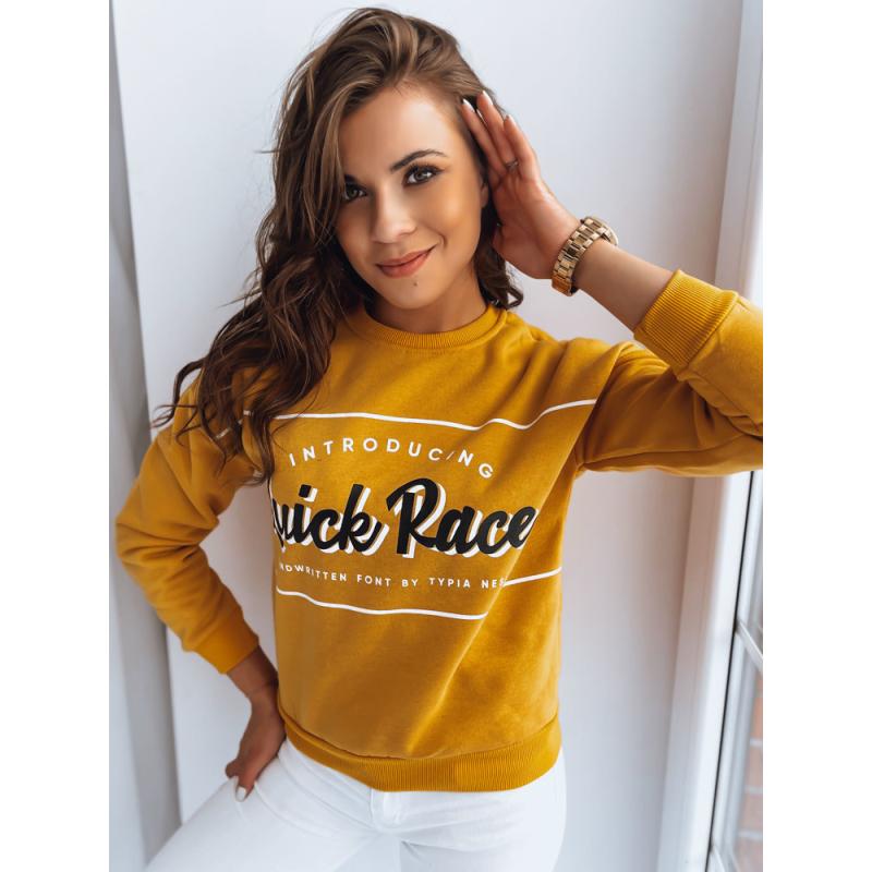 Női pulóver RACE sárga