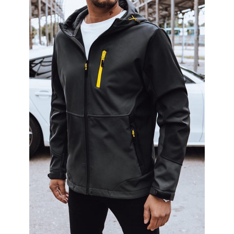 Pánská softshellová bunda s kapucí ITOS šedá 