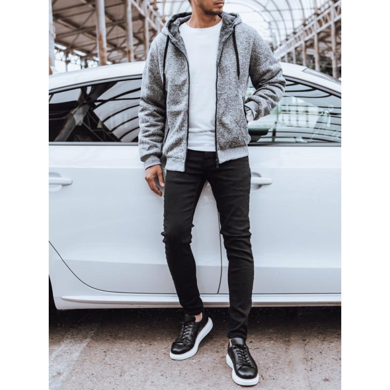 Pánská zateplená bunda ITOS světle šedá