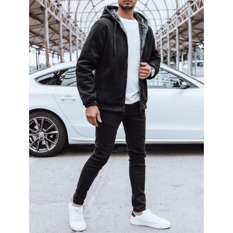 Pánská zateplená bunda se stahovací šňůrkou VERITA černá