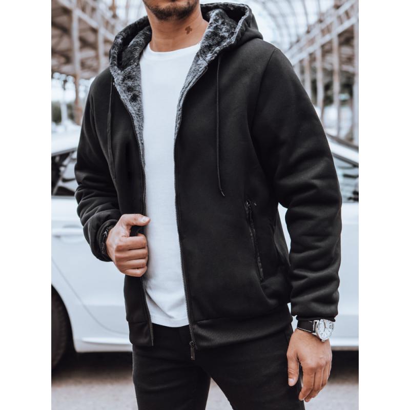 Pánská zateplená bunda se stahovací šňůrkou VERITA černá