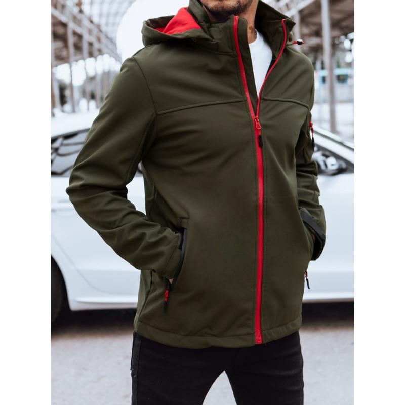 Pánská softshellová bunda s kapucí OTOS zelená