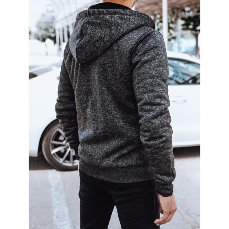 Férfi szigetelt kapucnis dzseki RES sötétszürke