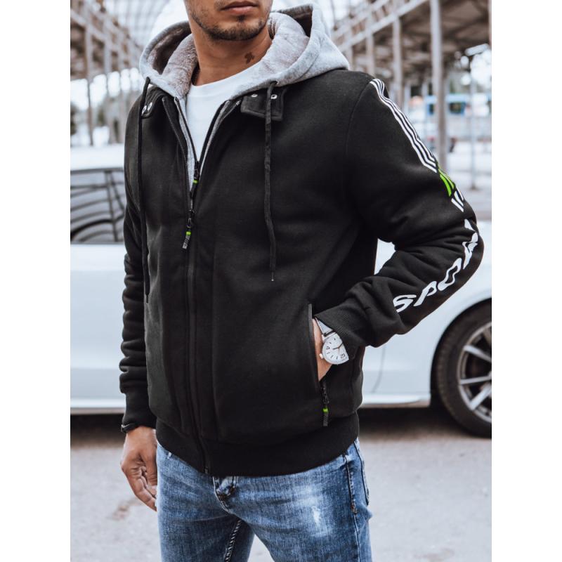 Pánská fleecová mikina s potiskem QITAS černá