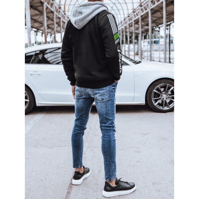 Pánská fleecová mikina s potiskem QITAS černá