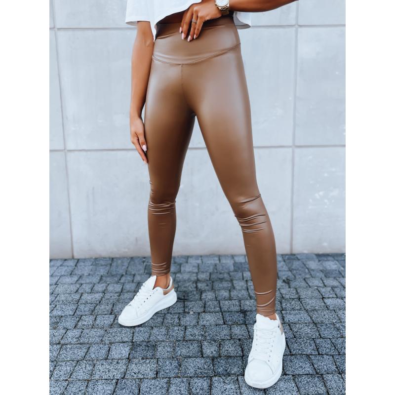 Női viaszos leggings EDIT barna