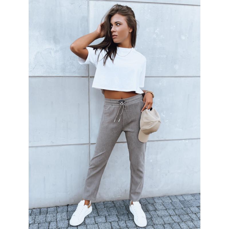 Dámske tepláky STARLUXE tmavo béžové