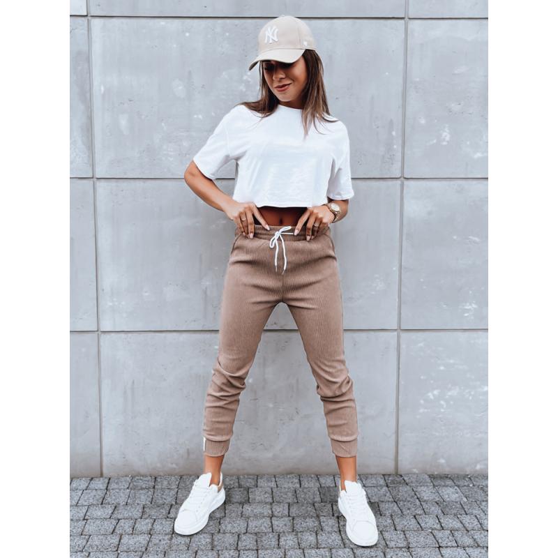 Dámske tepláky LUNASLEEP hnedé